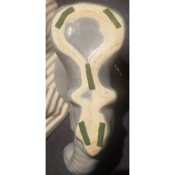 McCoy Blue Plenty of Hope*McCoy Pottery*1940s Vase* Cornucopia Vase - Picture 7 of 7